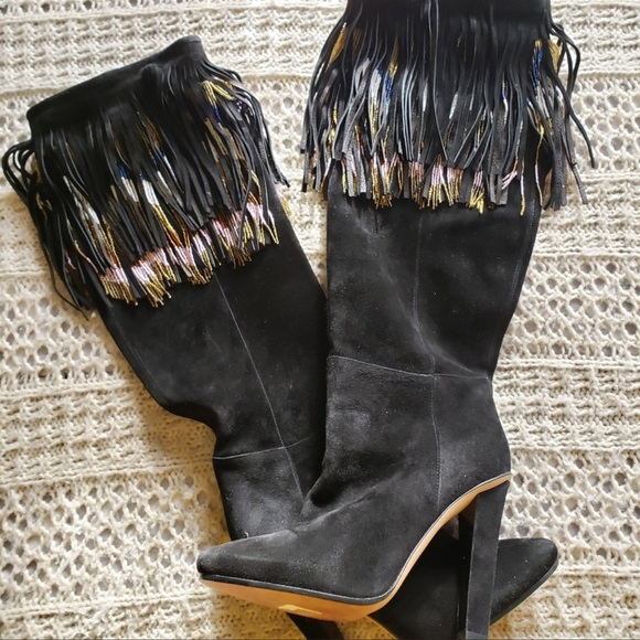 🔥 PRICE DROP JIMMY CHOO "BILL" FRINGE BOOTS - Picture 4 of 15